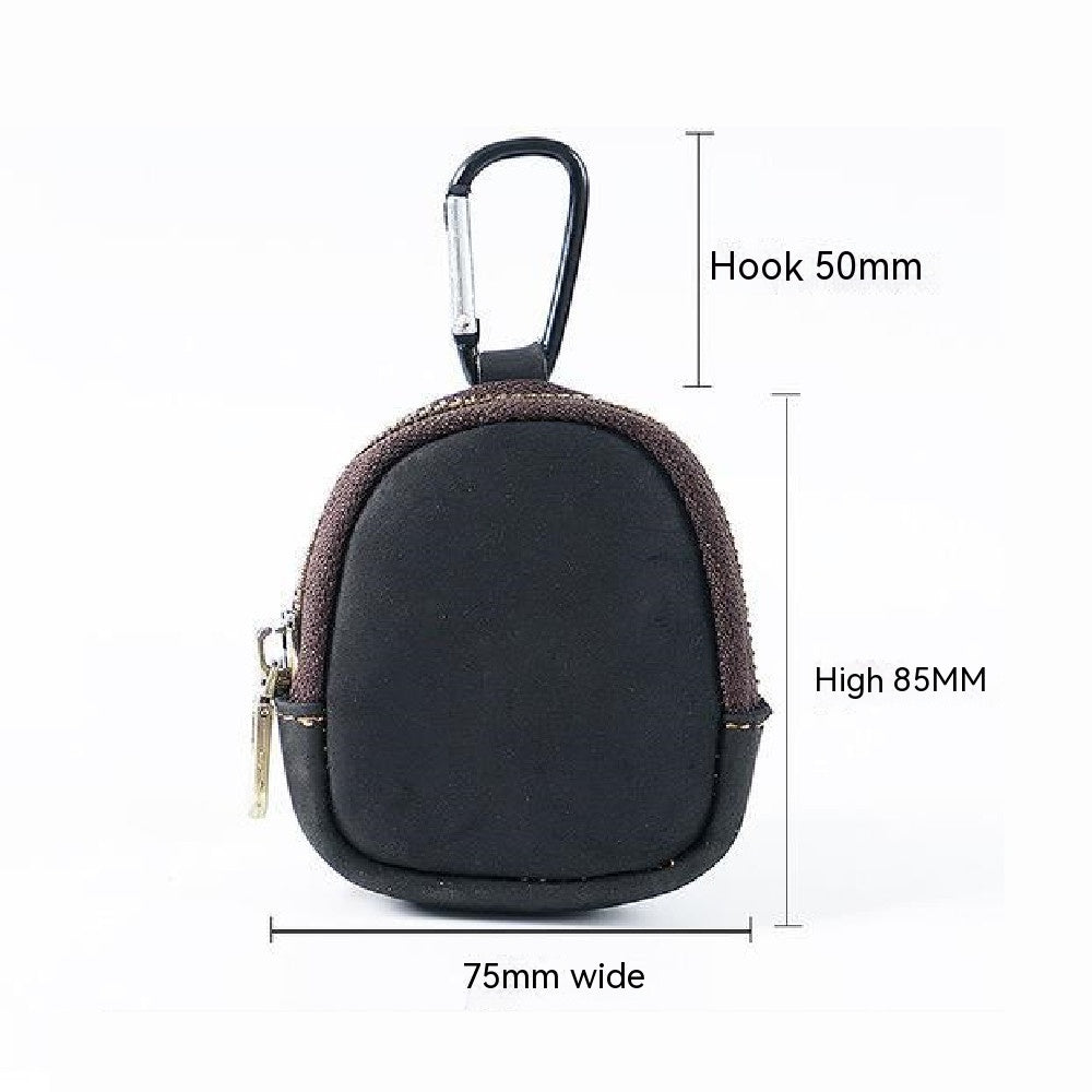 Cowhide Small Wallet Zipper Shell